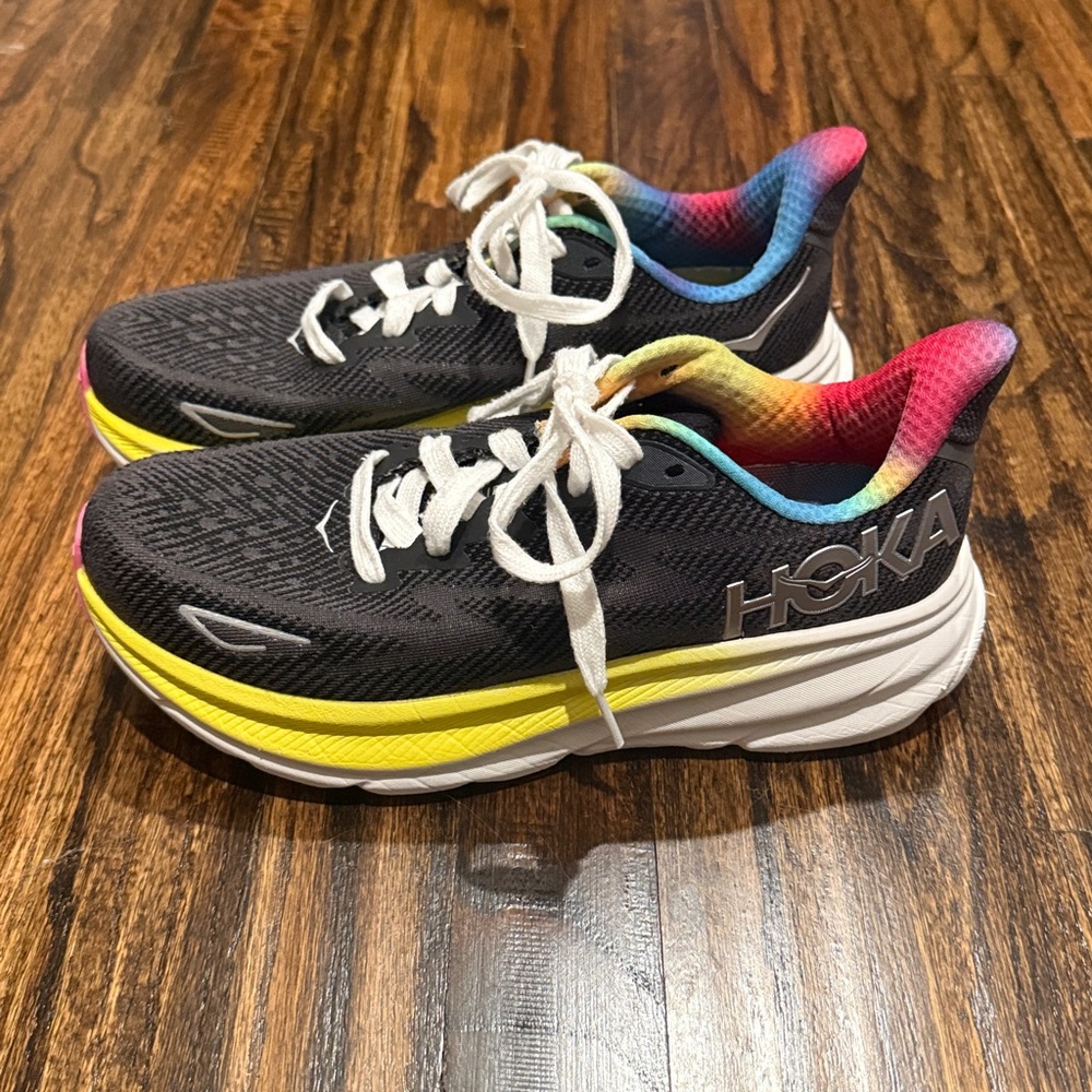 Hoka Black and Multicolor Athletic Shoes - Picture 2 of 8